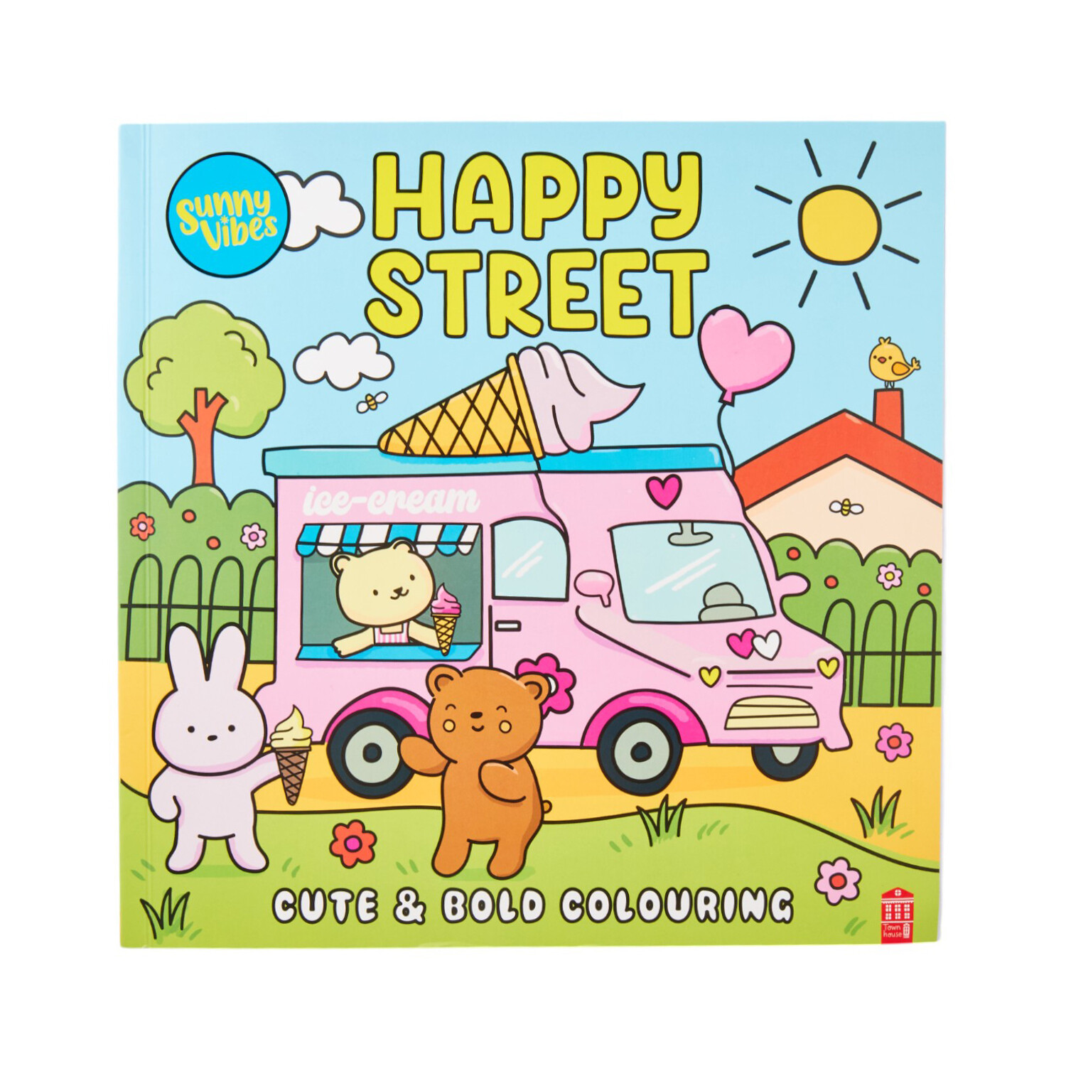 Cosy and Calm or Happy Street Colouring Book Image 3