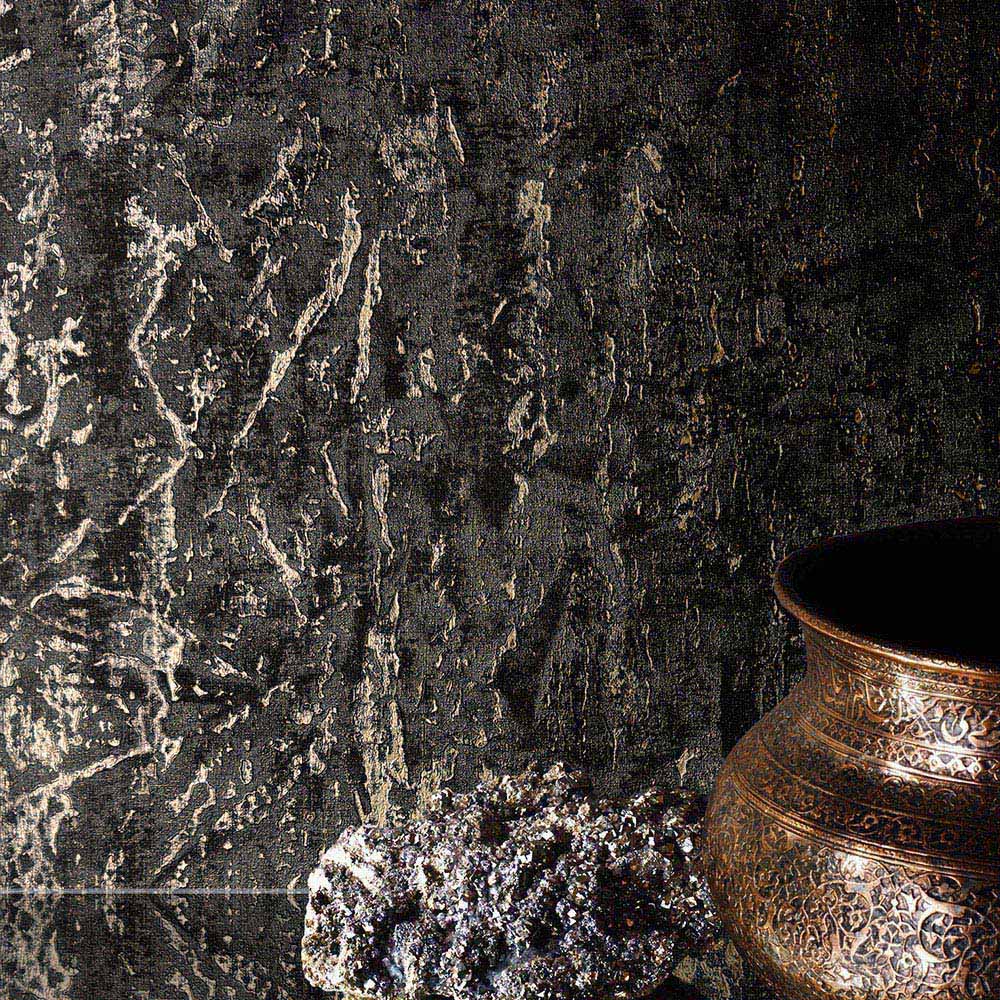 Muriva Piero Texture Black Wallpaper Image 5