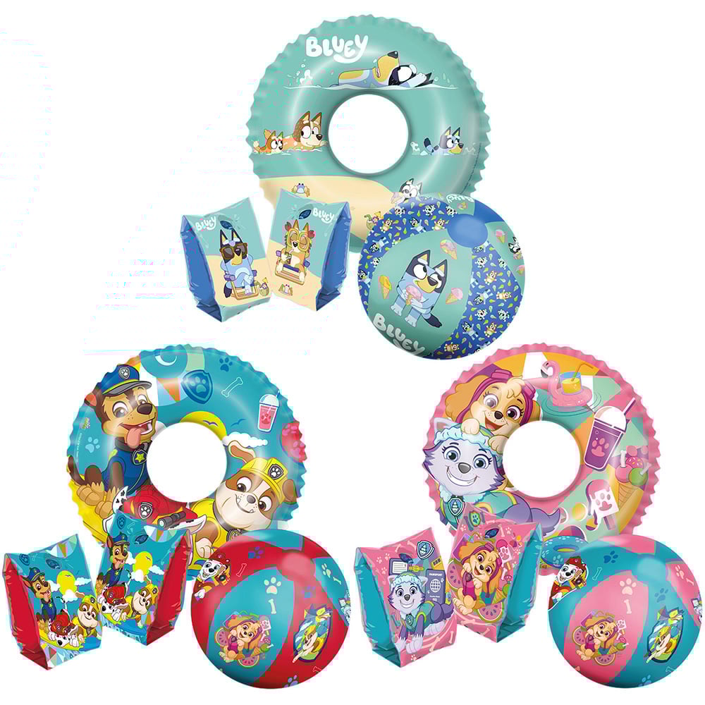 Bluey or Paw Patrol Inflatable Set Multicolour Image 1