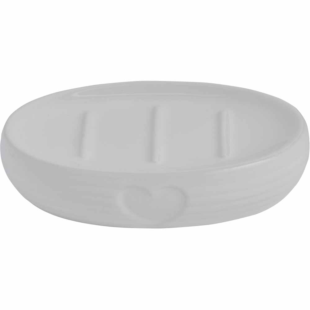 Wilko Country/Heart Soap Dish Image 1
