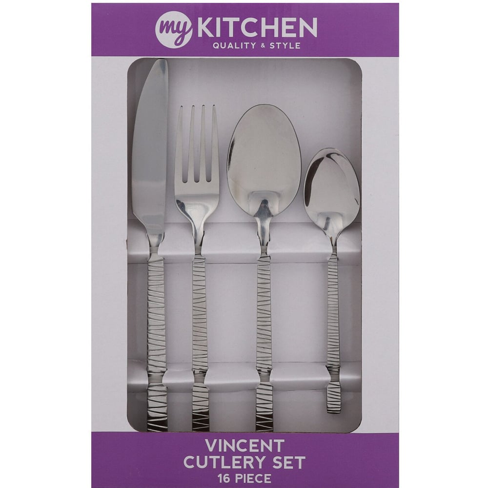 16-Piece Vincent Cutlery Set - Silver Image