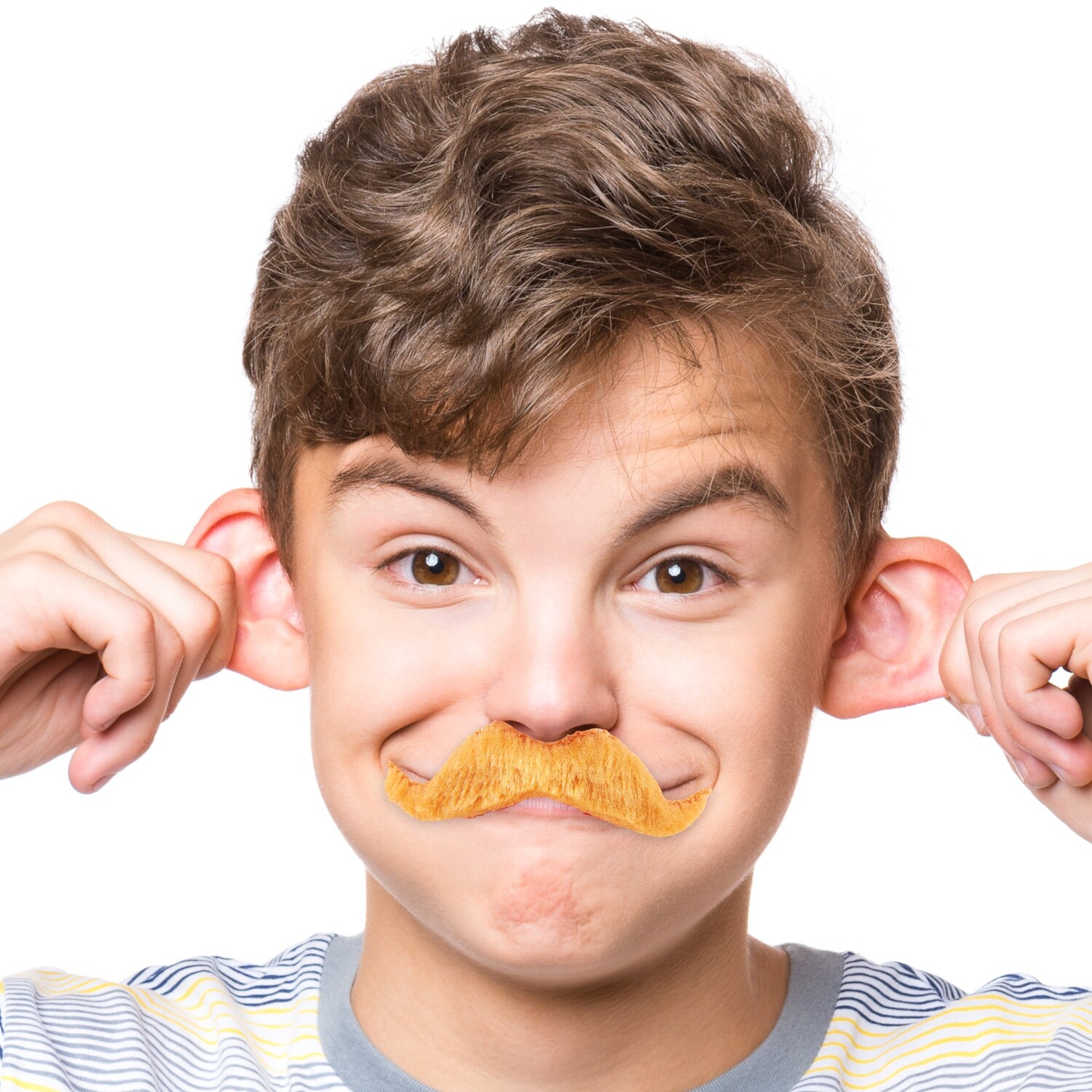 Pack of 6 Fake Moustaches Black Image 7