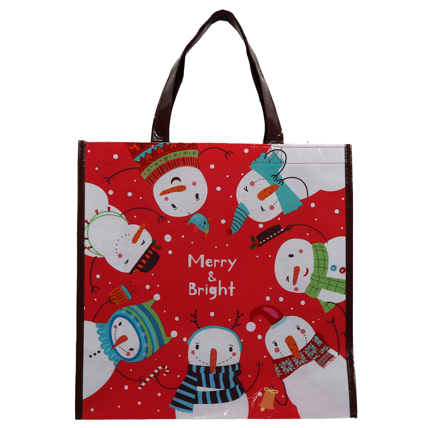 Snowmies Christmas Shopper Bag - Blue Image 2