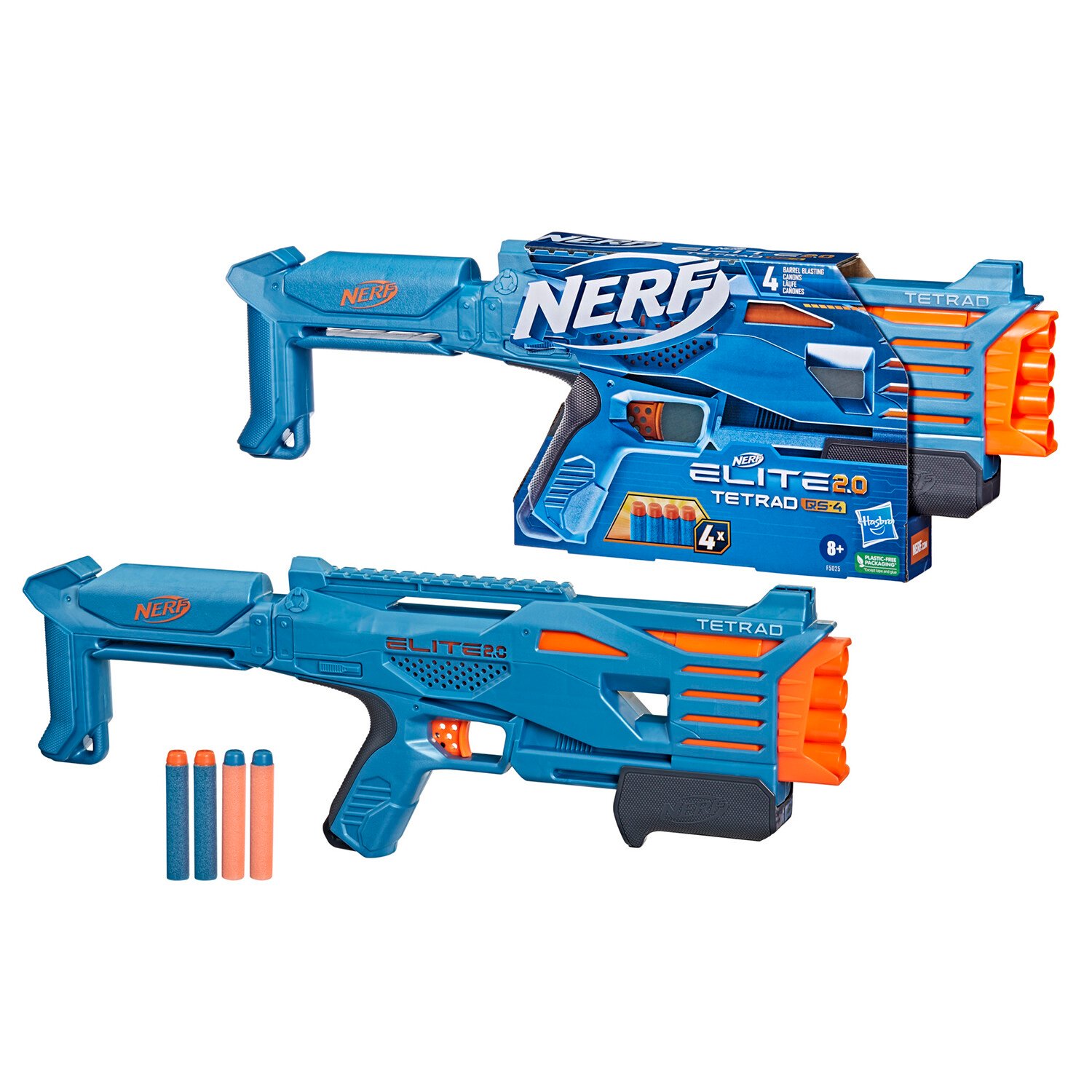 NERF Elite 2.0 Tetrad QS-4 Blaster and Refill Image 3
