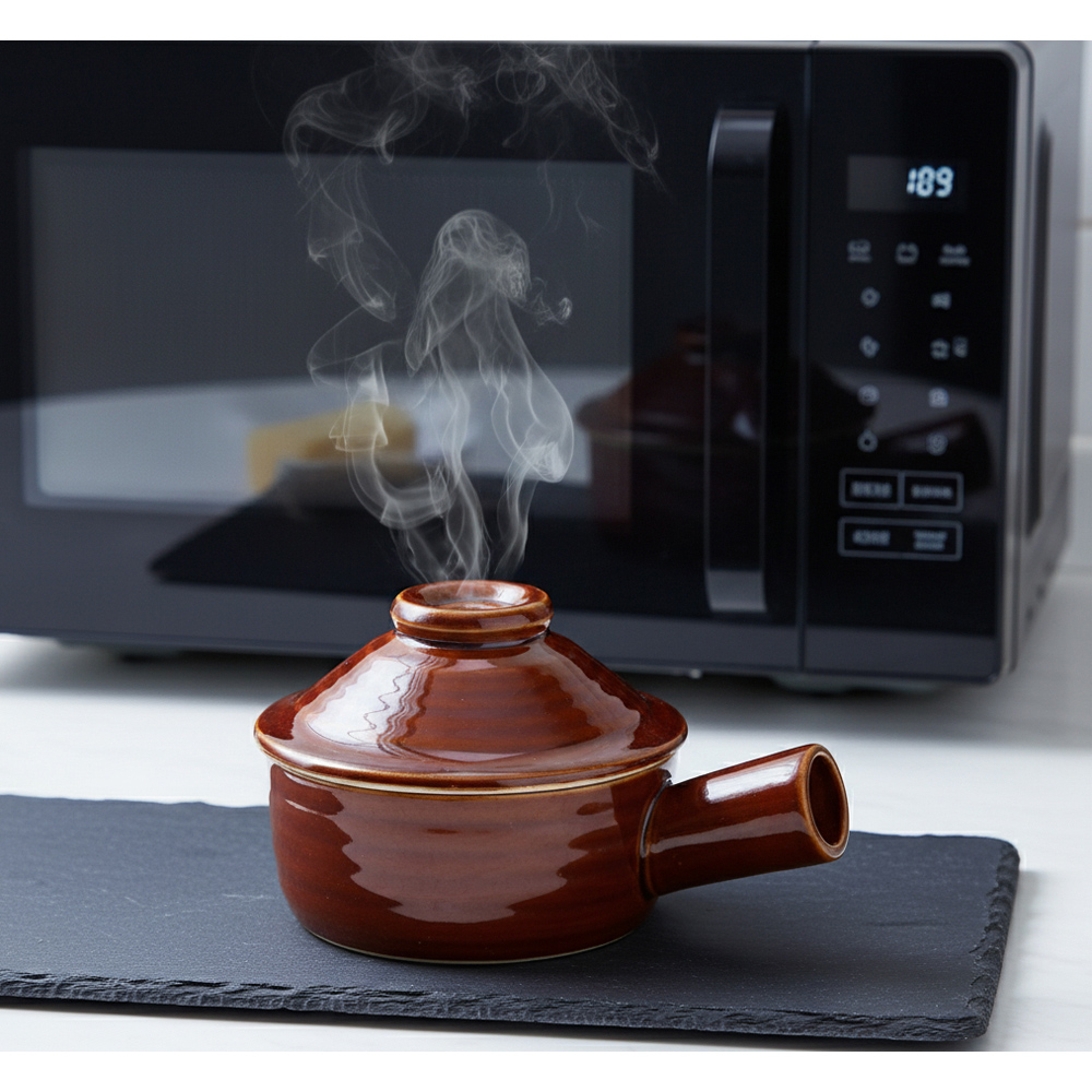 Avilo Stone-Infused Ceramic Microwave Cooker Image 2