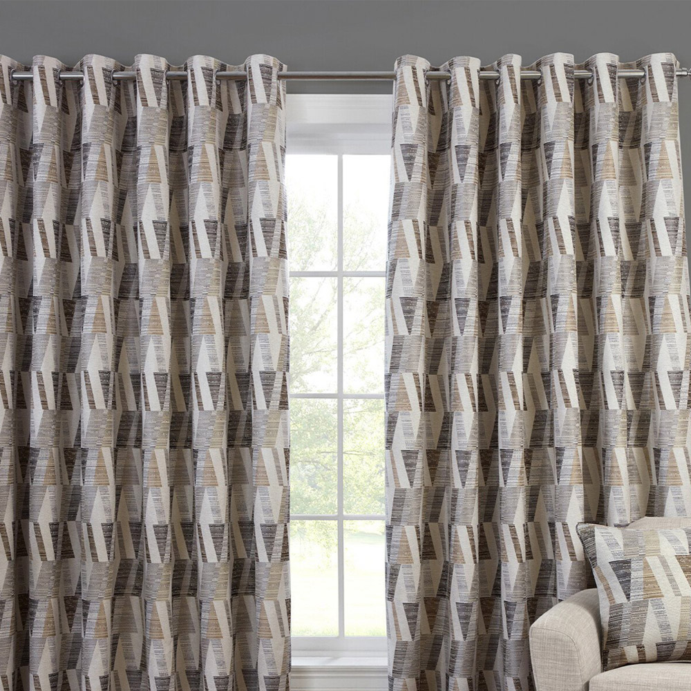 Indiana Geo Jacquard Curtain - Multicolour / 168cm / 229cm Image 6
