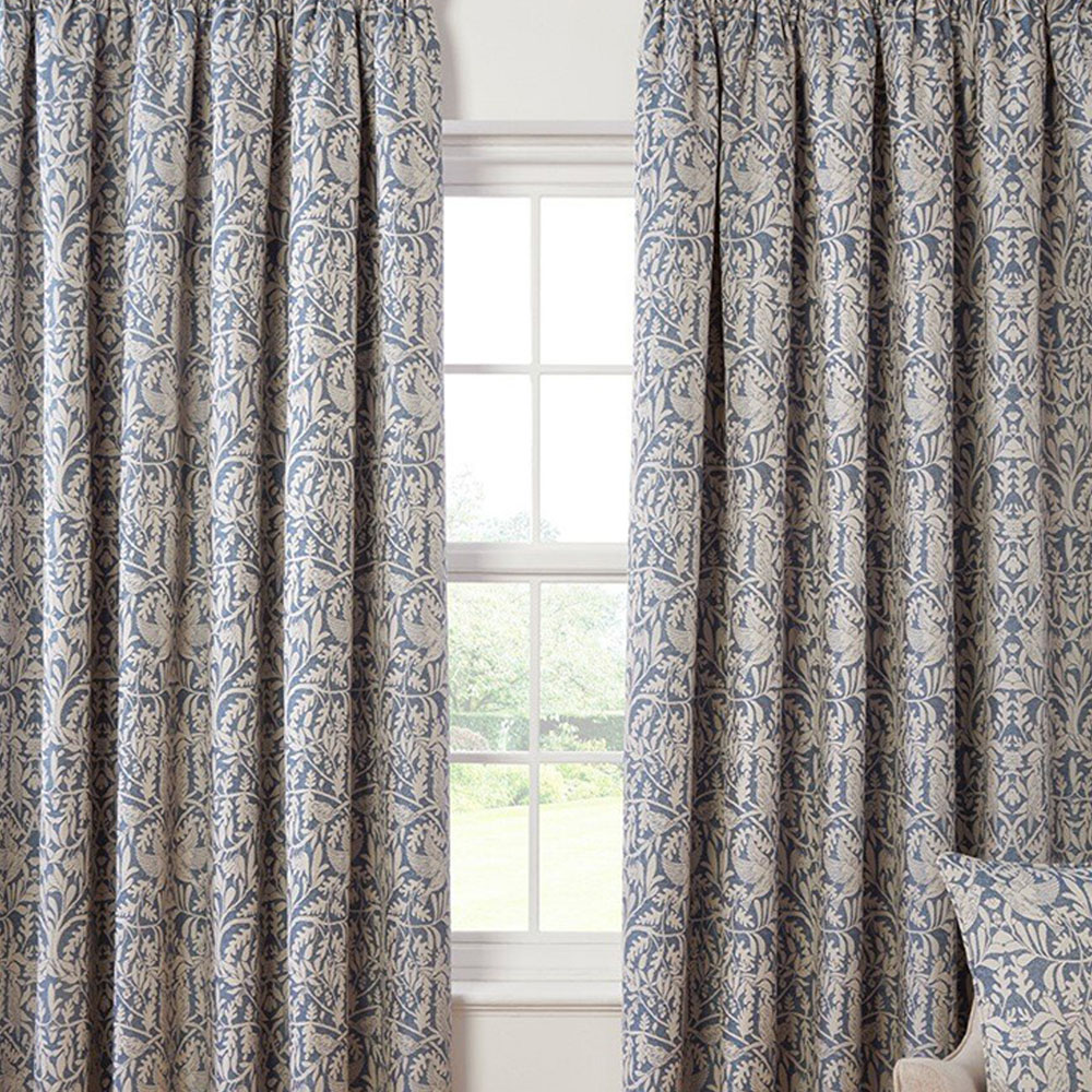 Elmsley Taped Curtain Navy - Navy / 168cm / 183cm Image 2