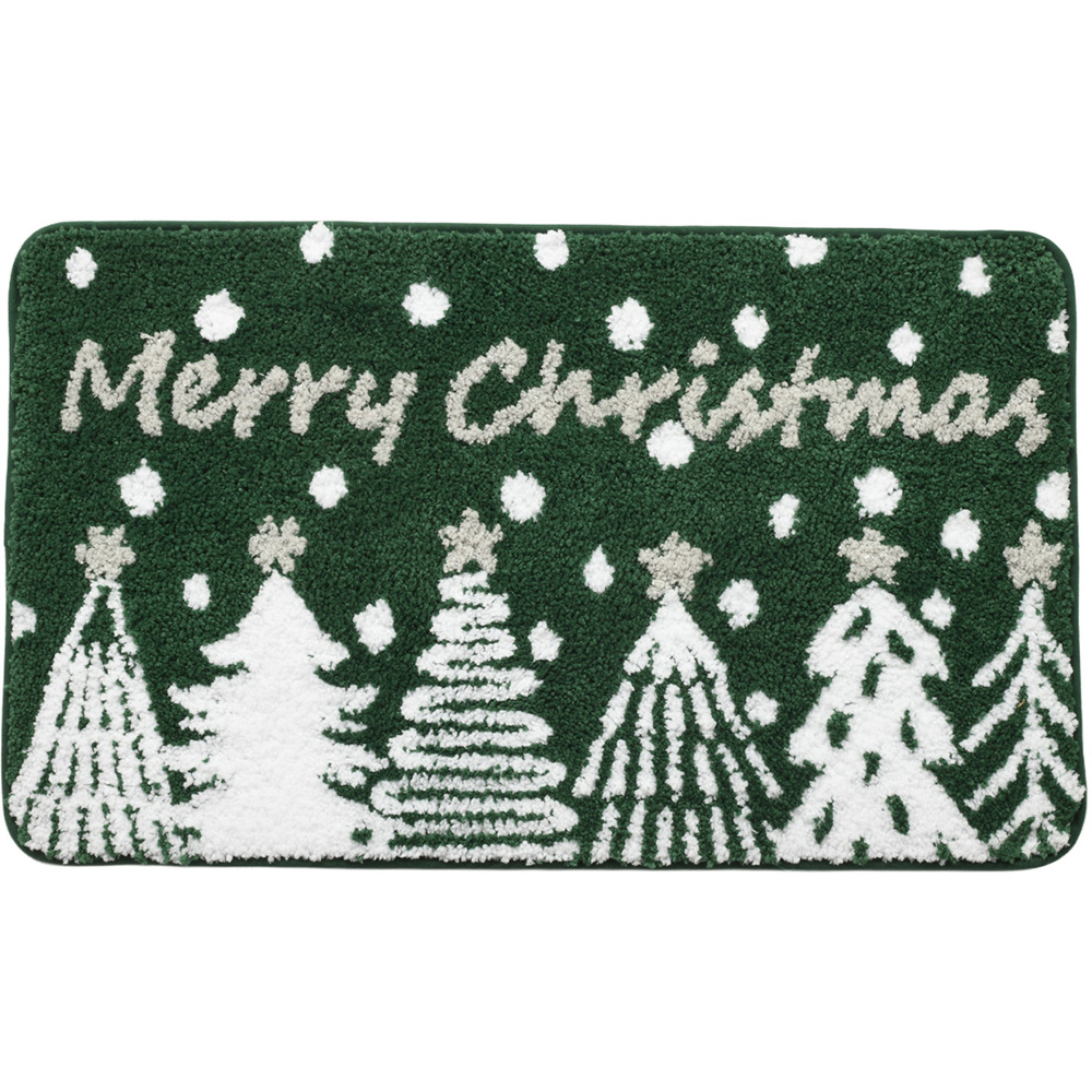 Christmas Trees Bath Mat Image 1