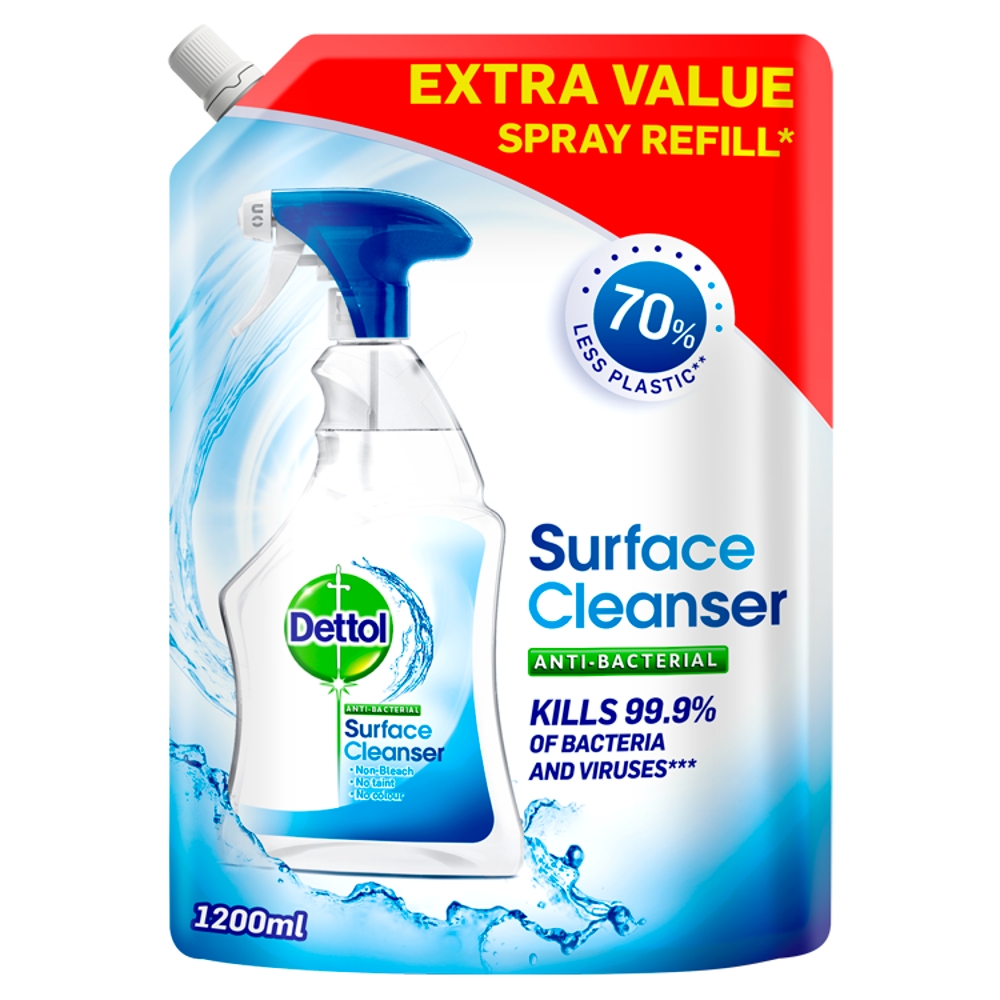 Dettol Surface Cleanser Anti-bacterial Pouch Refill 1.2L Image