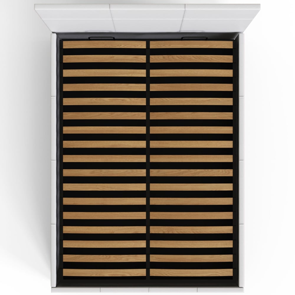 GFW Small Double White Side Lift Ottoman Bed Image 5