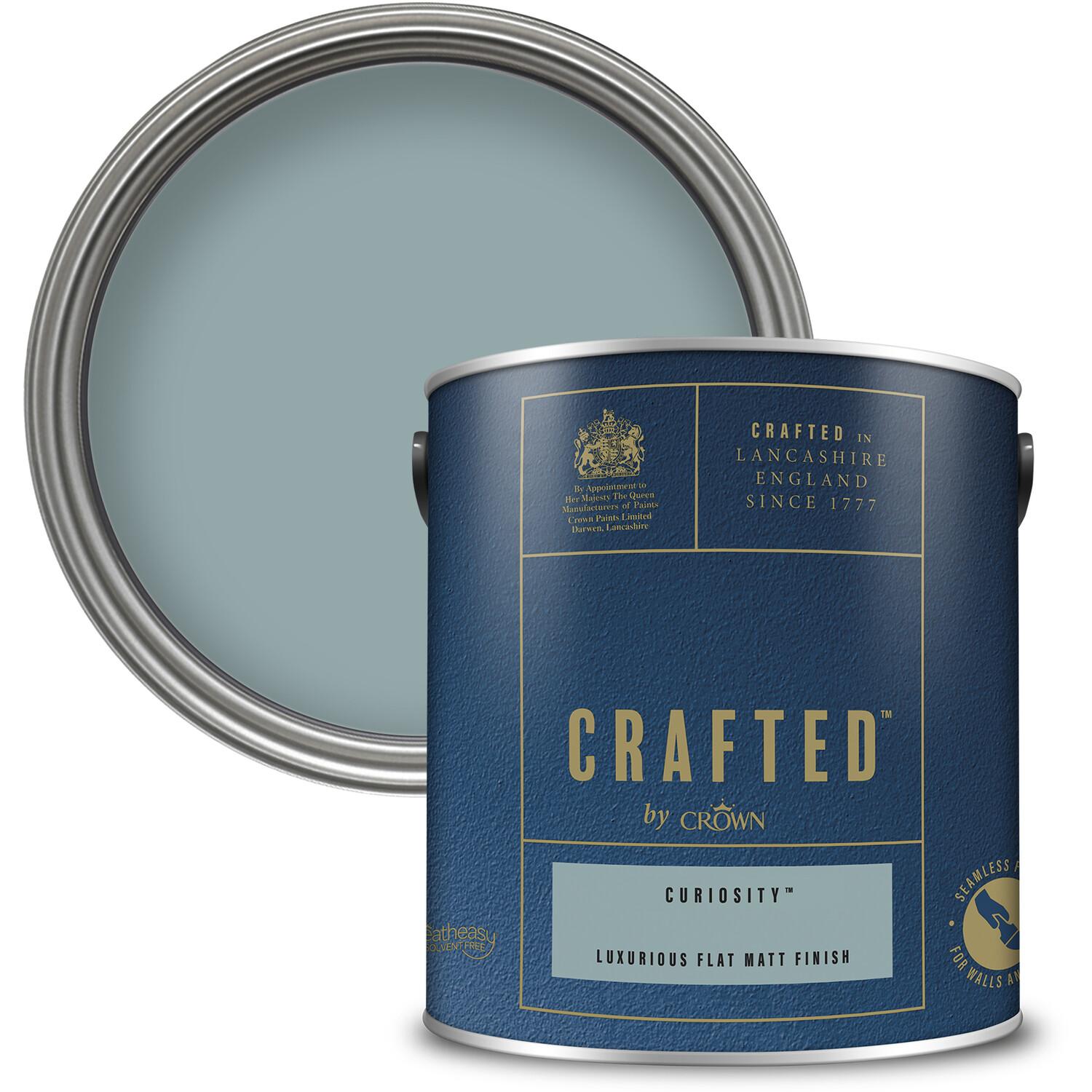 Crown Crafted Walls and Wood Curiosity Luxurious Flat Matt Paint 2.5L Image 1