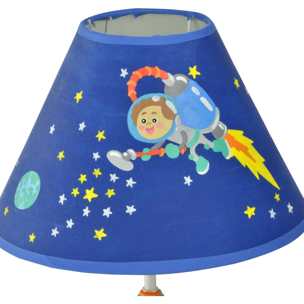Teamson Kids Yellow and Blue Fantasy Fields Outer Space LED Table Lamp Image 2