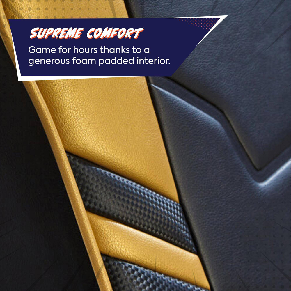 X Rocker Shadow 2.0 Gold Floor Rocker Gaming Chair Image 4