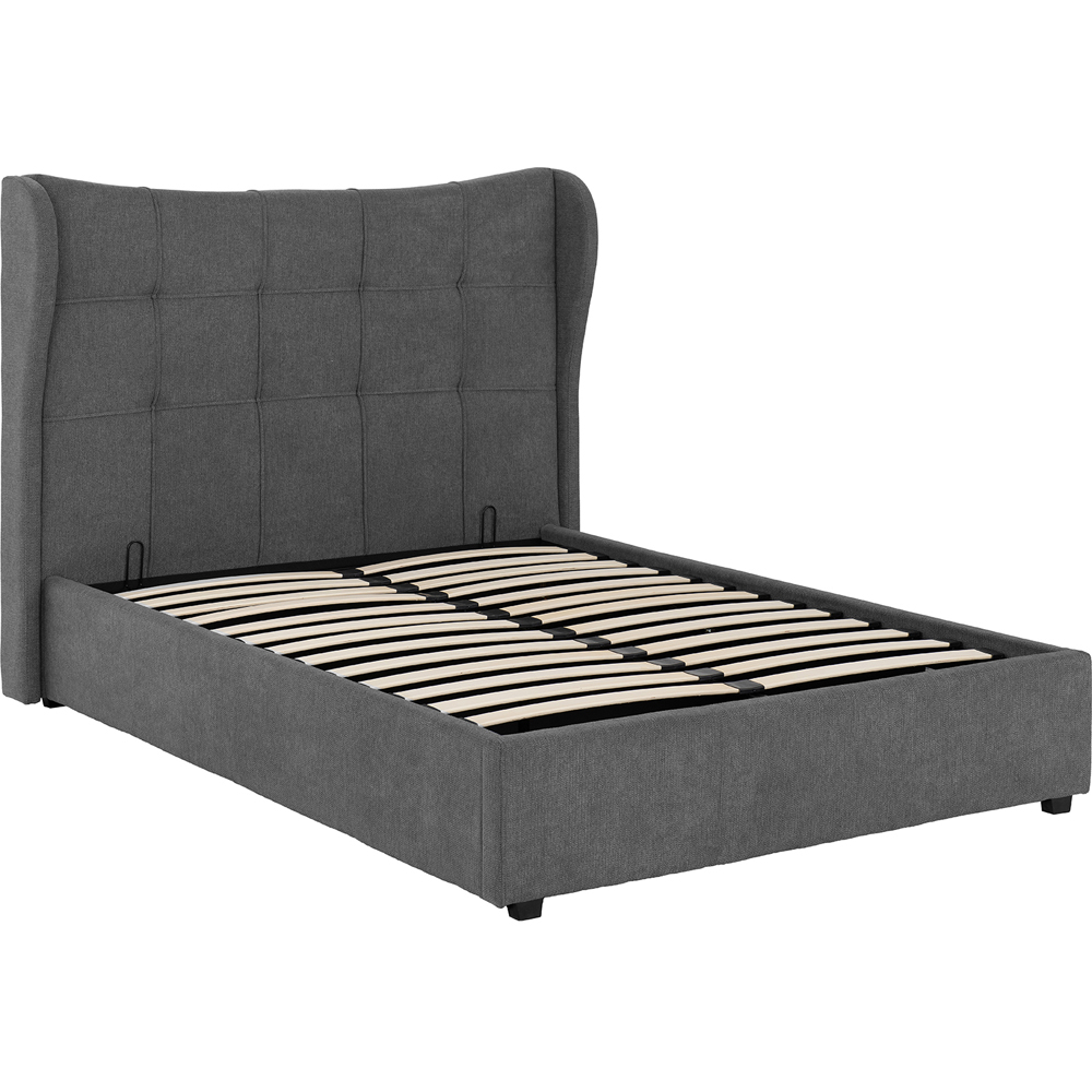 Seconique Verona King Size Grey Fabric Gas Lift Ottoman Bed Frame Image 3