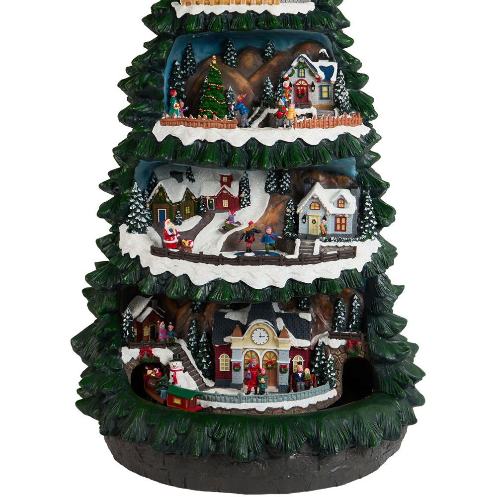 XL Christmas Tree Town Model - Green Image 8