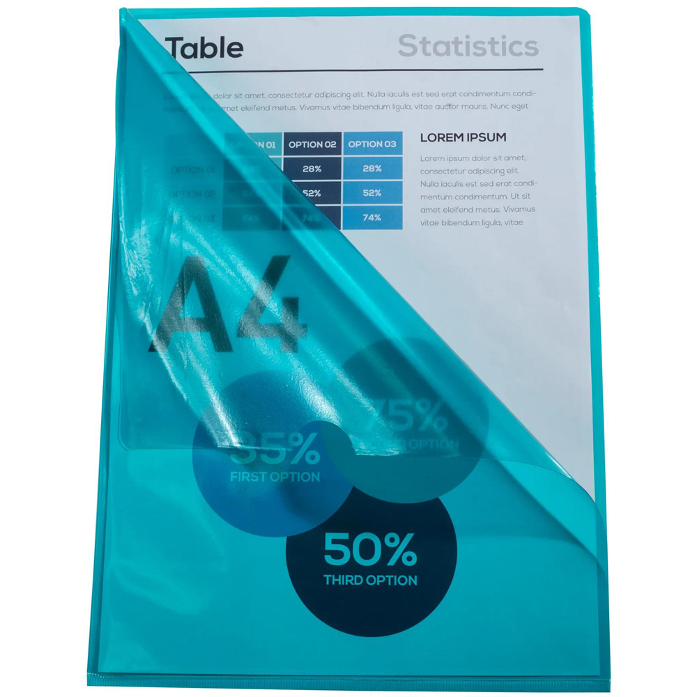 Exacompta A4 Green PVC Cut Flush Folder 10 Pack Image 3