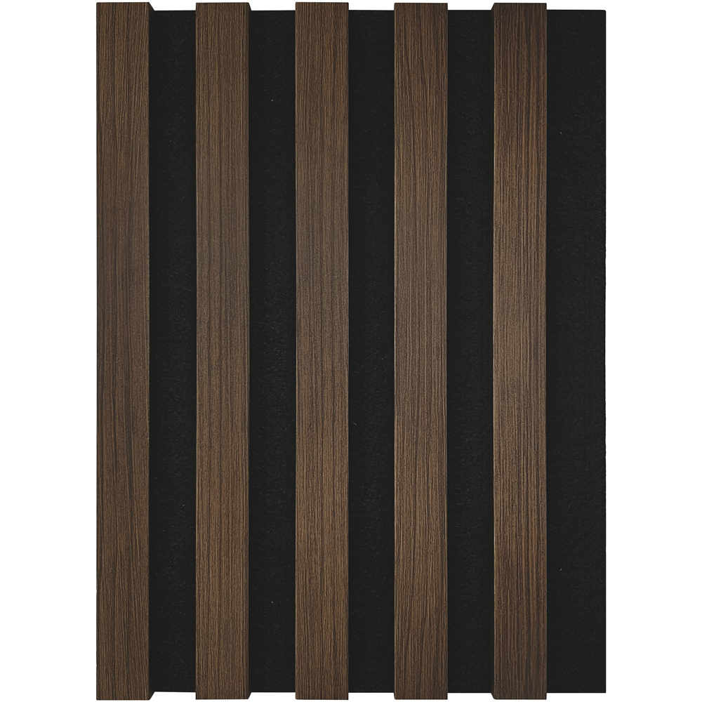 JB Kind 240 x 60.8cm Walnut Laminate Acoustic Wall Panel Image 3