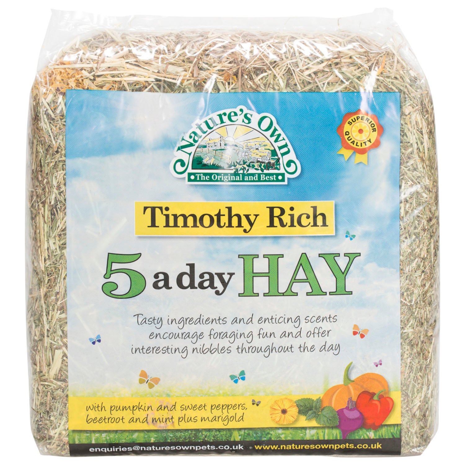 Natures Own Timothy Rich 5 A Day Hay Pet Food Image 1