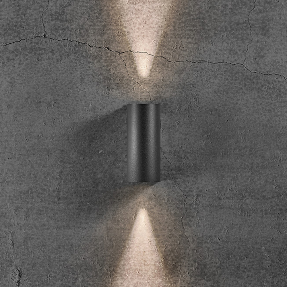 Nordlux Asbol Black Round Wall Light Image 6