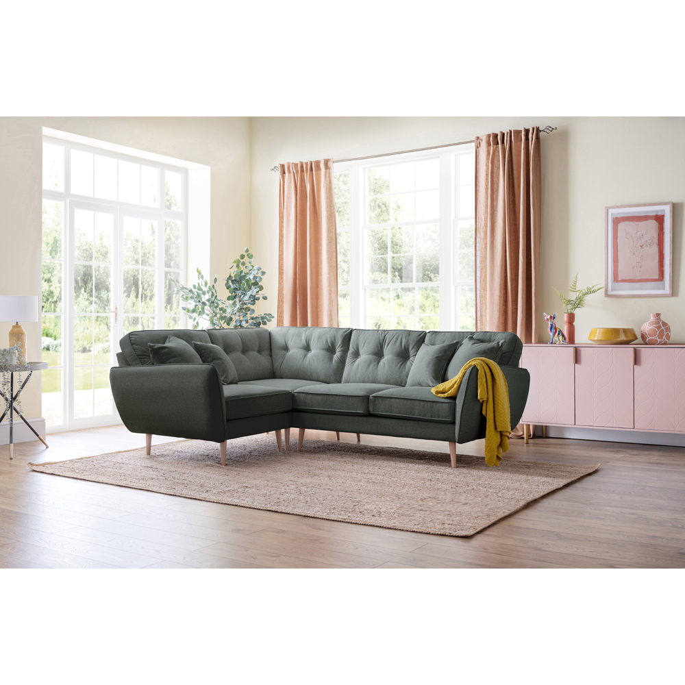 Opry Faro 4 Seater Button Back Slate Right Hand Corner Sofa Image 5
