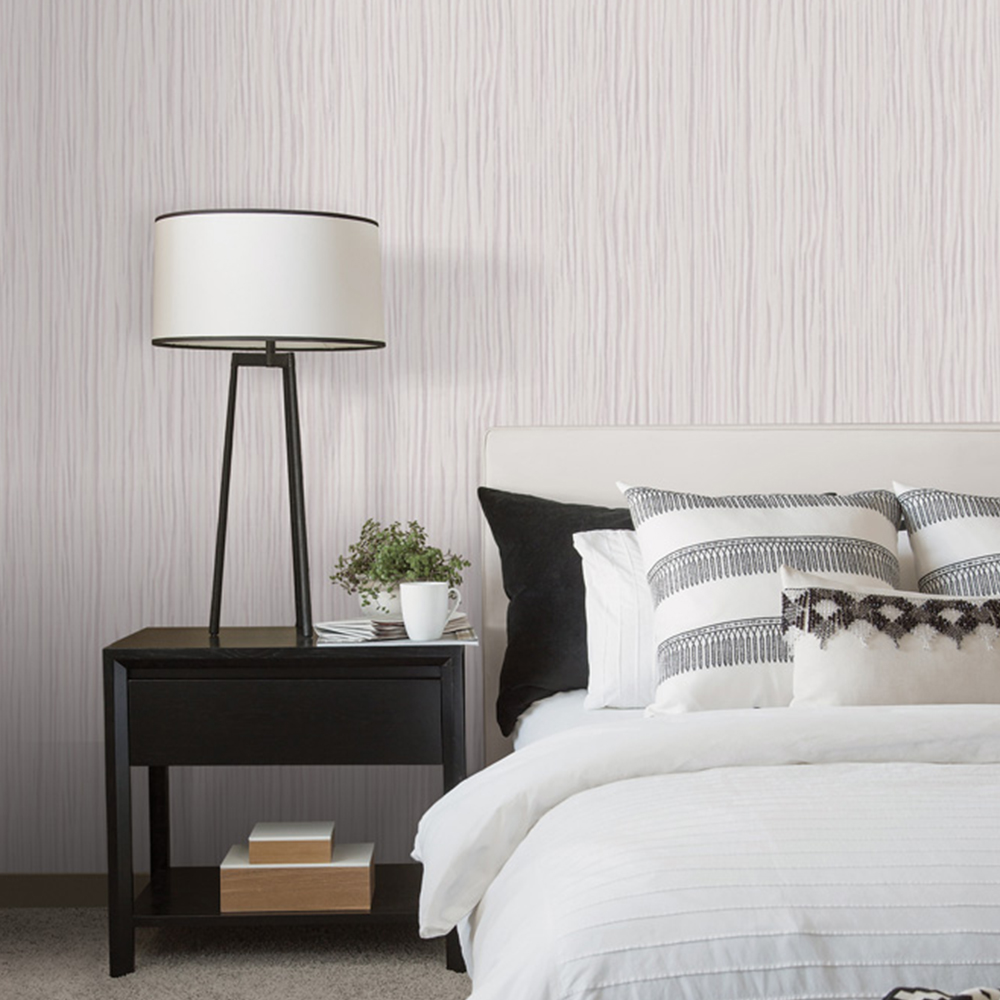 Galerie Natural FX Stripe Taupe Wallpaper Image 2