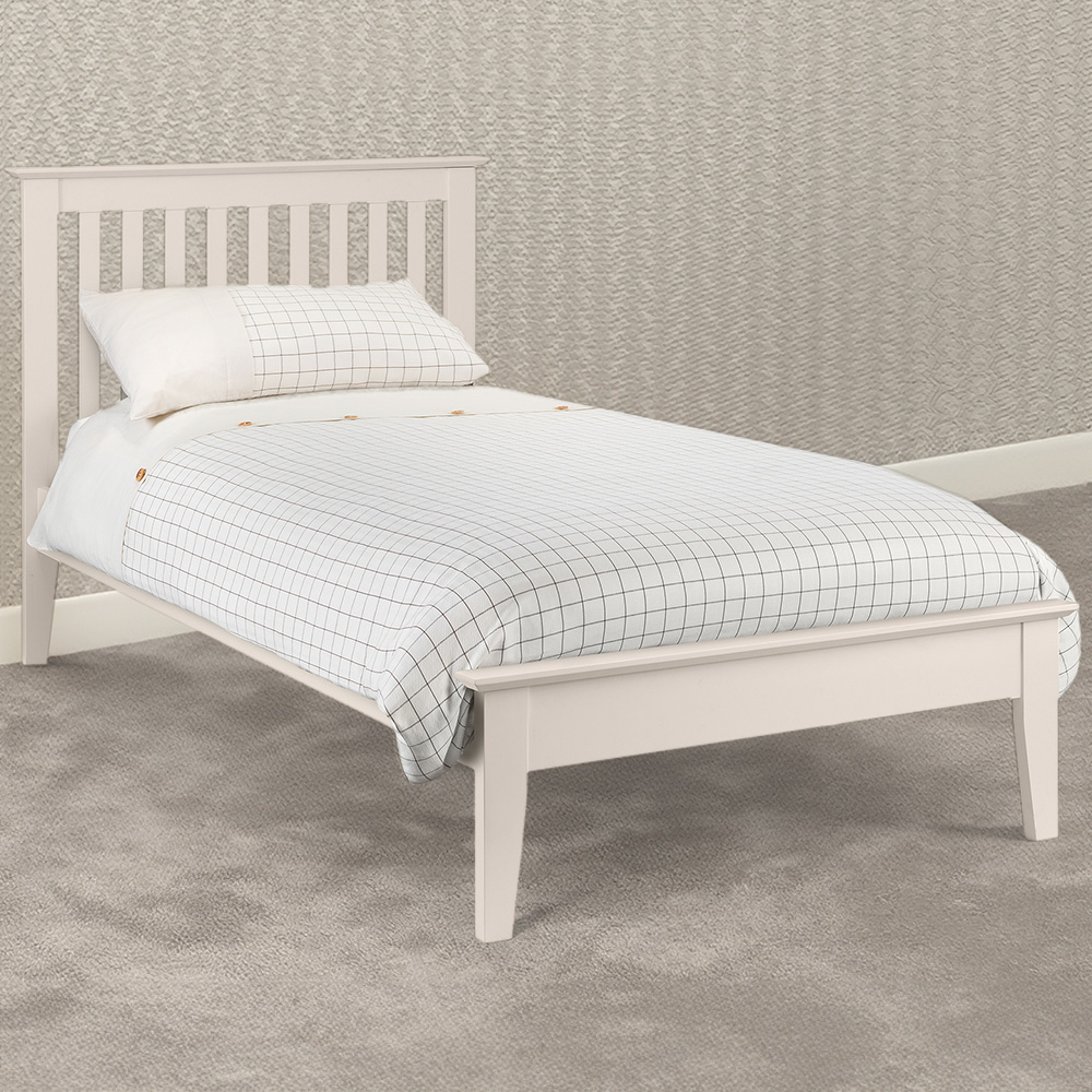 Julian Bowen Salerno Single Ivory Shaker Bed Image 1