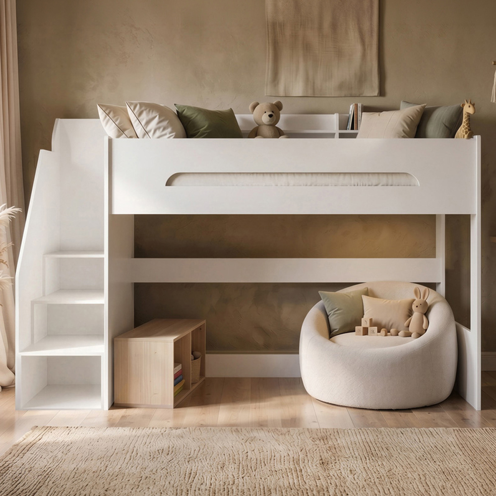 Flair Stepaside White High Sleeper Image 1