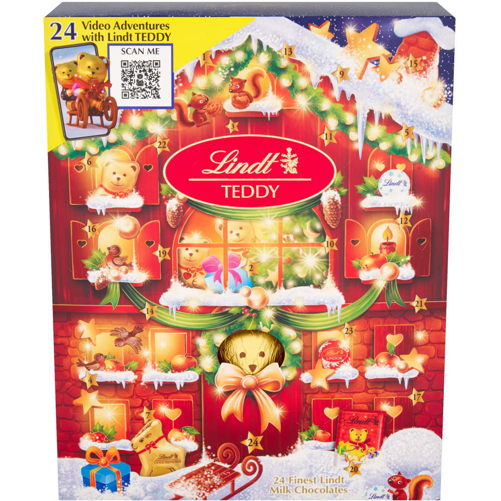 Lindt TEDDY 24 Finest Milk Chocolates 250g Image 3