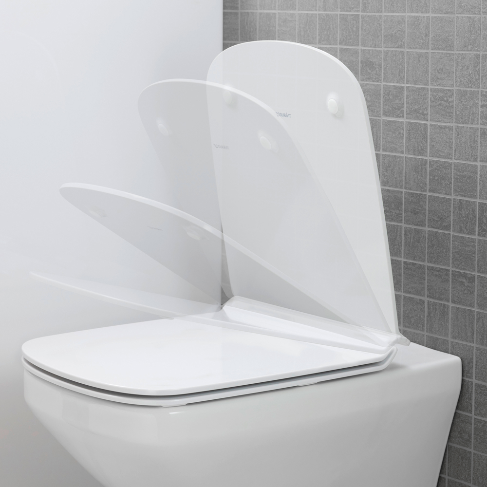 Duravit DuraStyle White Soft Close Toilet Seat and Cover 374 x 489mm Image 6
