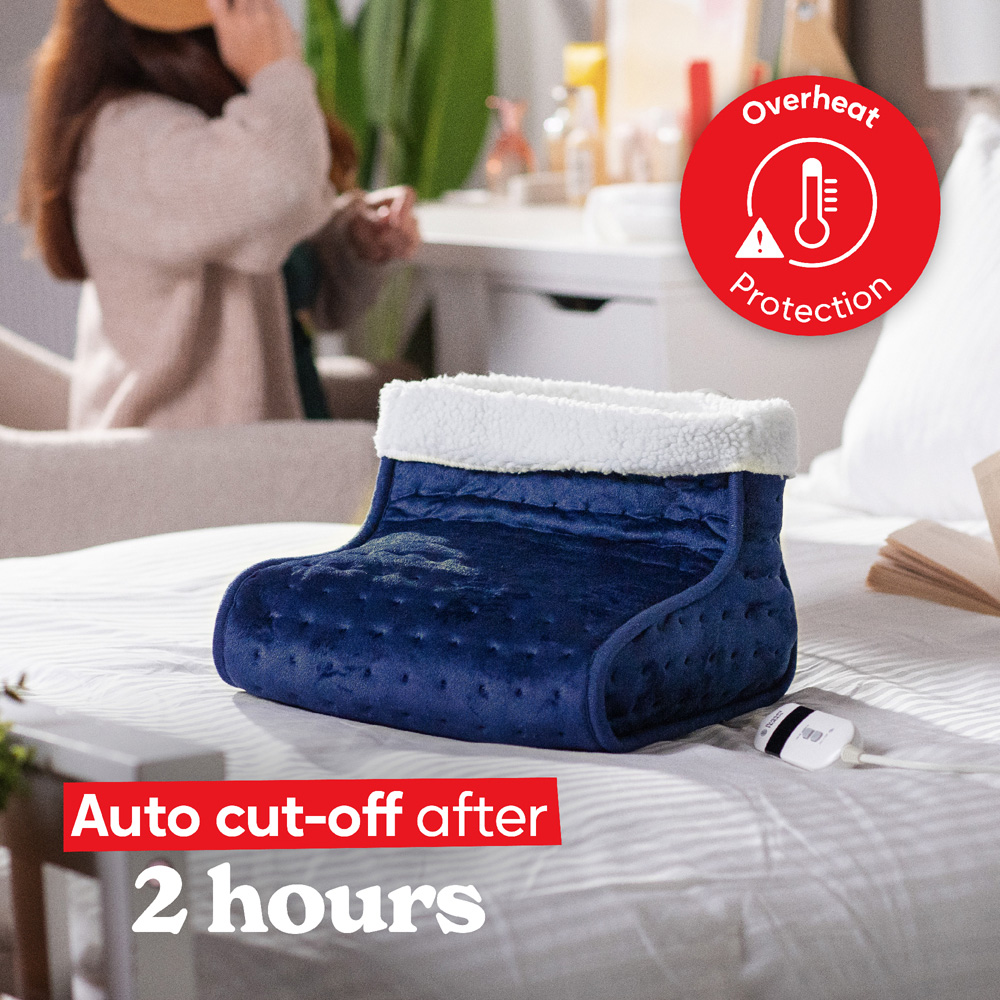 Russell Hobbs Blue Removable Lining Electric Heated Foot Warmer with Controller Image 5