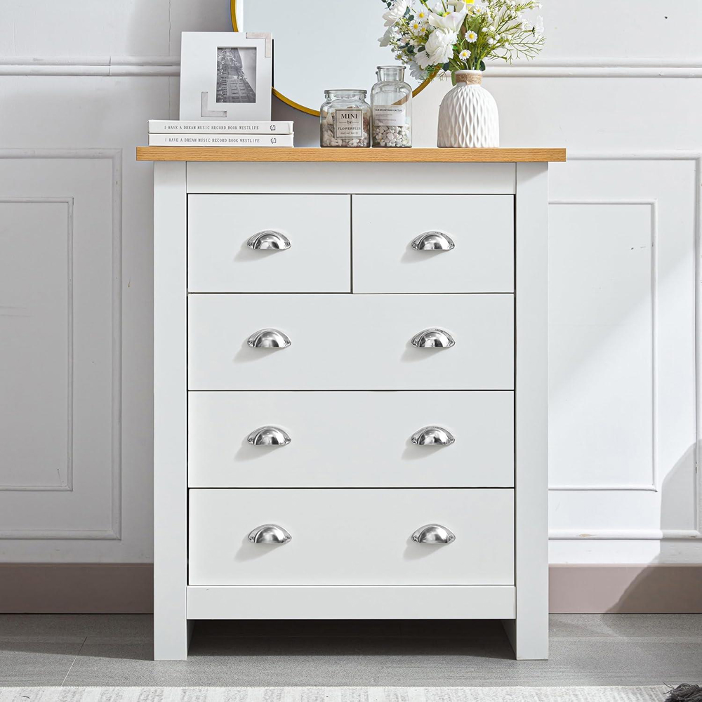Kosy Koala 5 Drawer White Storage Chest Image 3