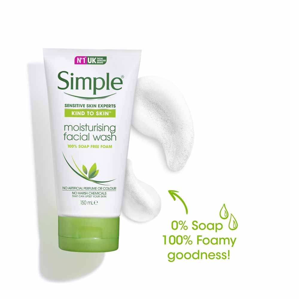 Simple Kind To Skin Moisturising Facial Wash Case of 6 x 150ml Image 5
