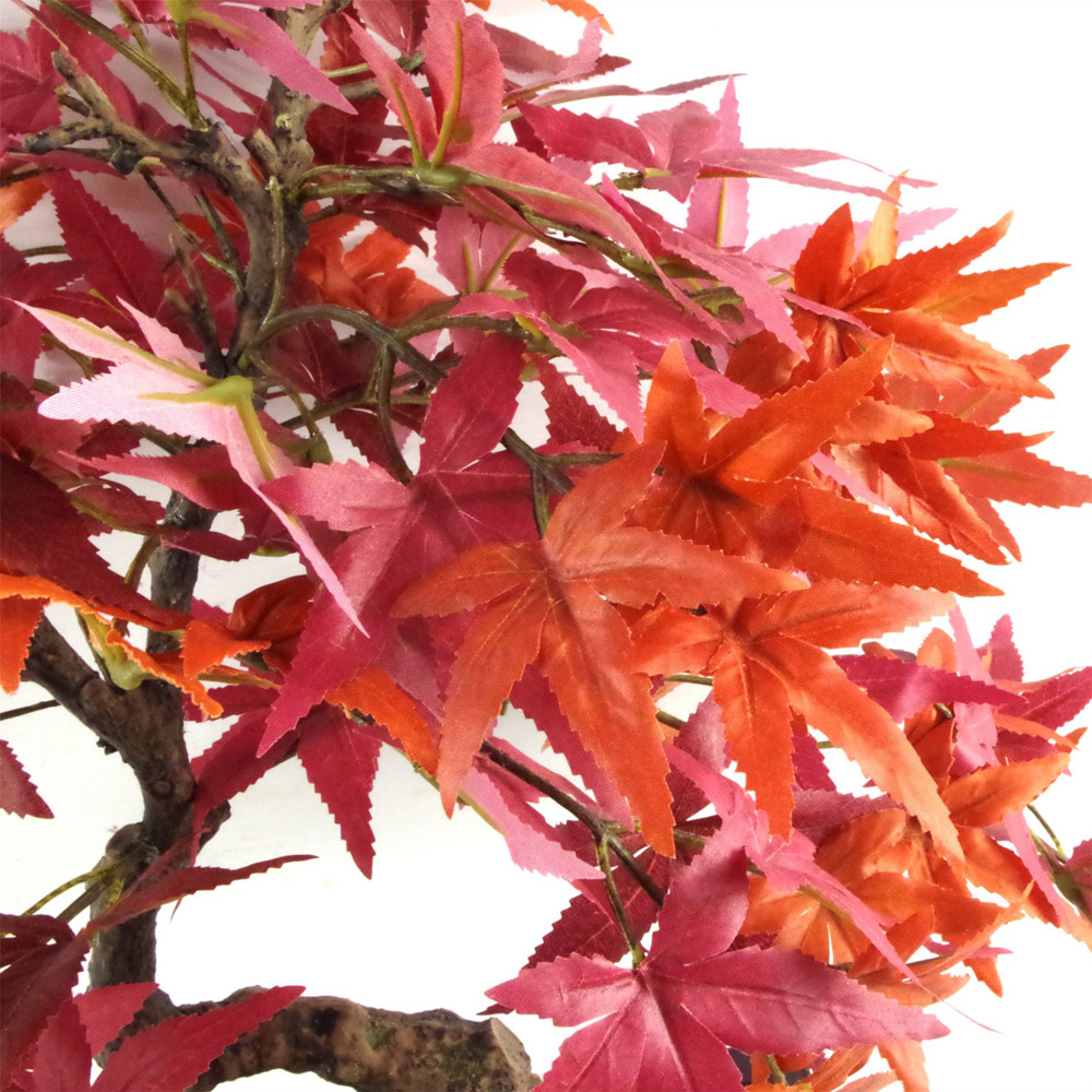Botanik Red Maple Bonsai Artificial Tree in Pot 50cm Image 2