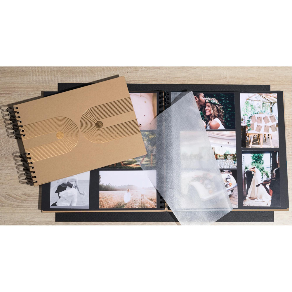 Exacompta Graphik Kraft Wirebound Photo Album 60 Sheets 300 Photos Image 2