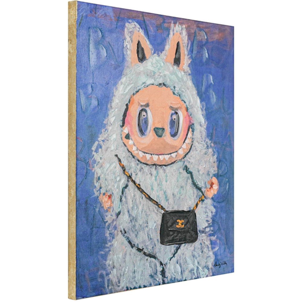 Stylish Plush Monster Canvas Blue Image 2