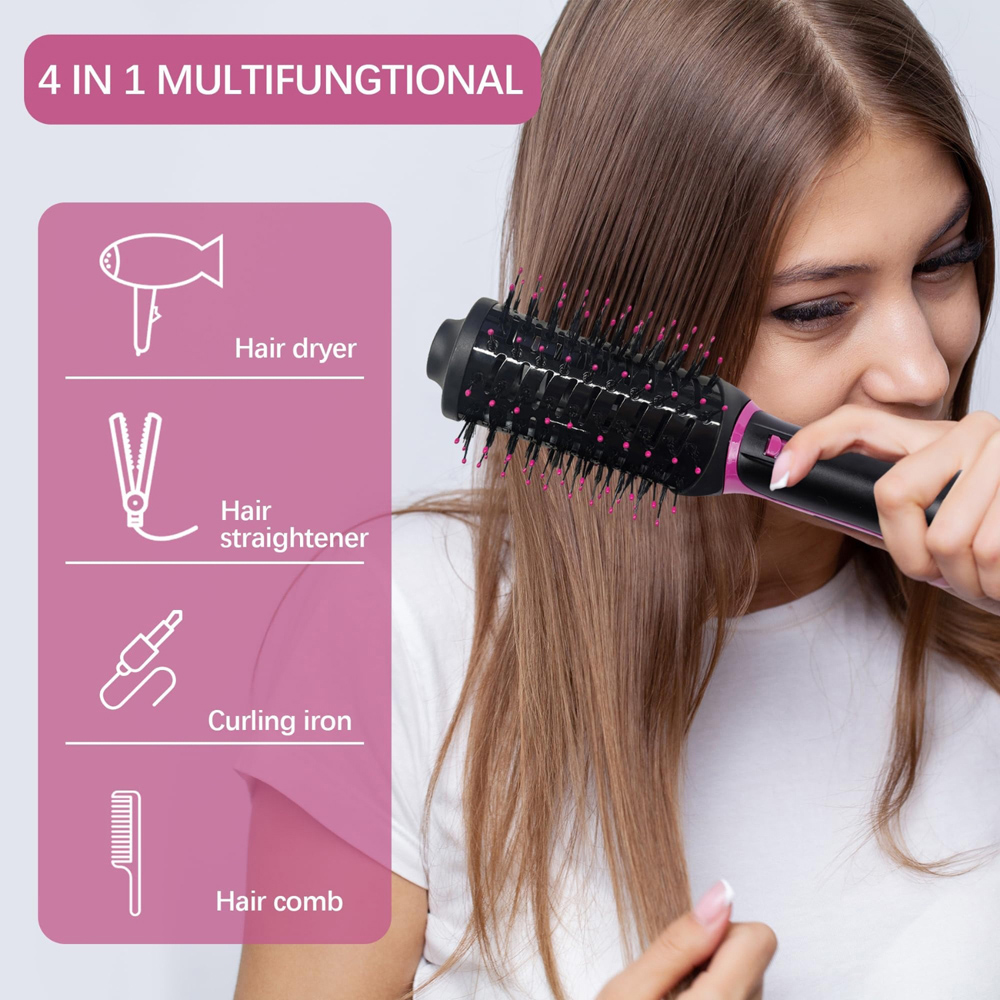 Alivio 4-in-1 Negative Ion Curler Multiple Heat Setting Curler Hair Dryer Image 6