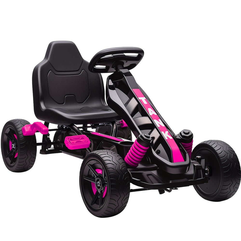 Tommy Toys Kids Pedal Go Kart with Automatic Clutch Pink Image 1
