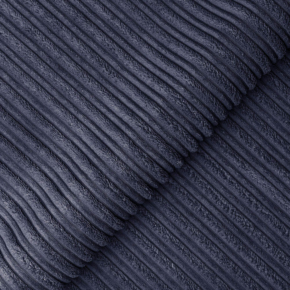 Luxor 4 Seater Navy Blue Jumbo Cord Full Back Sofa Image 5