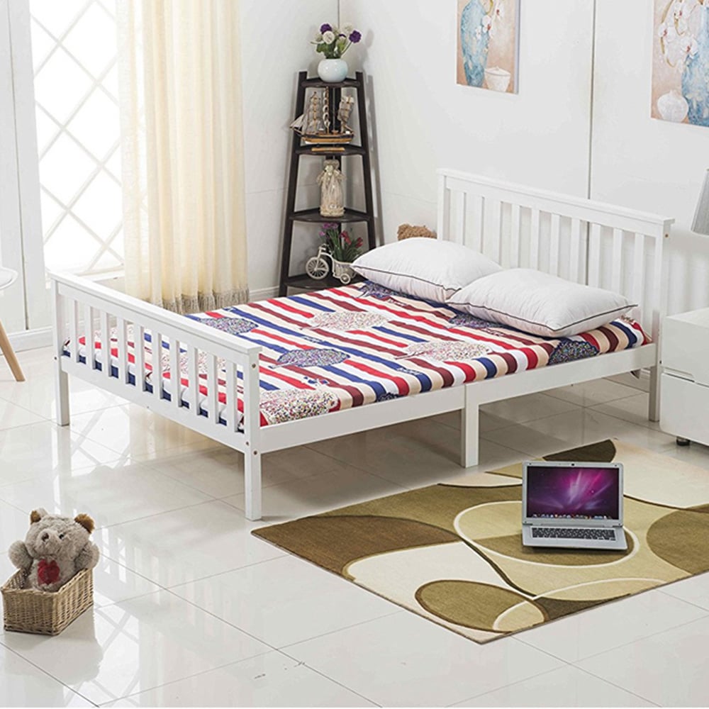 Portland Small Double Wooden Bed Frame Image 8