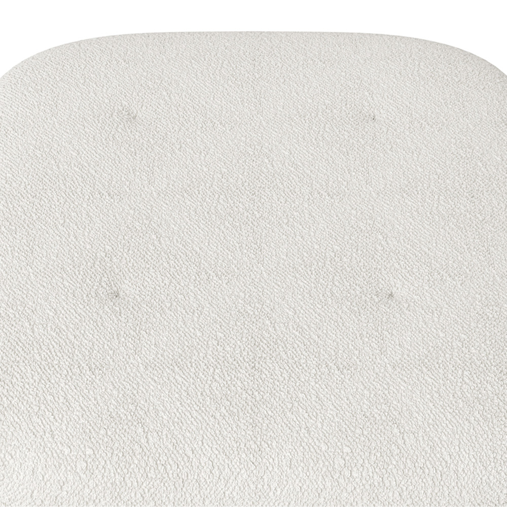 Living and Home White Wooden Footstool Image 7