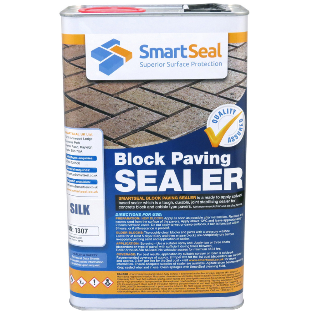 SmartSeal Silk Finish Block Paving Sealer 5L Image 1