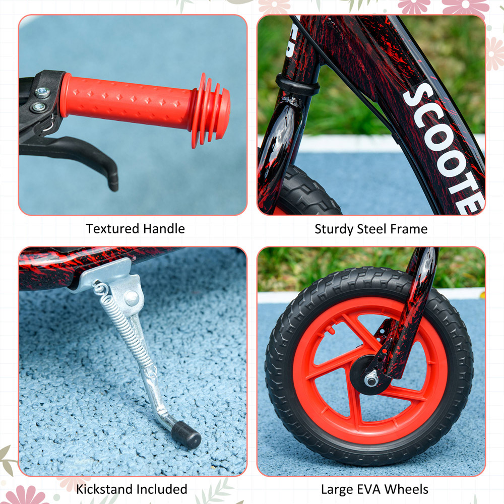 Tommy Toys AIYAPLAY Red Adjustable Handlebar Kids Kick Scooter Image 6
