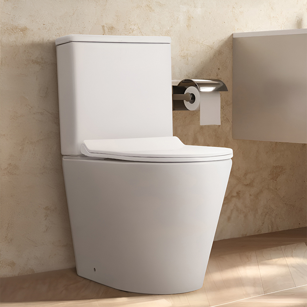 H&O Direct 2 Piece Elongated Compact Dual Flush Toilet Image 2