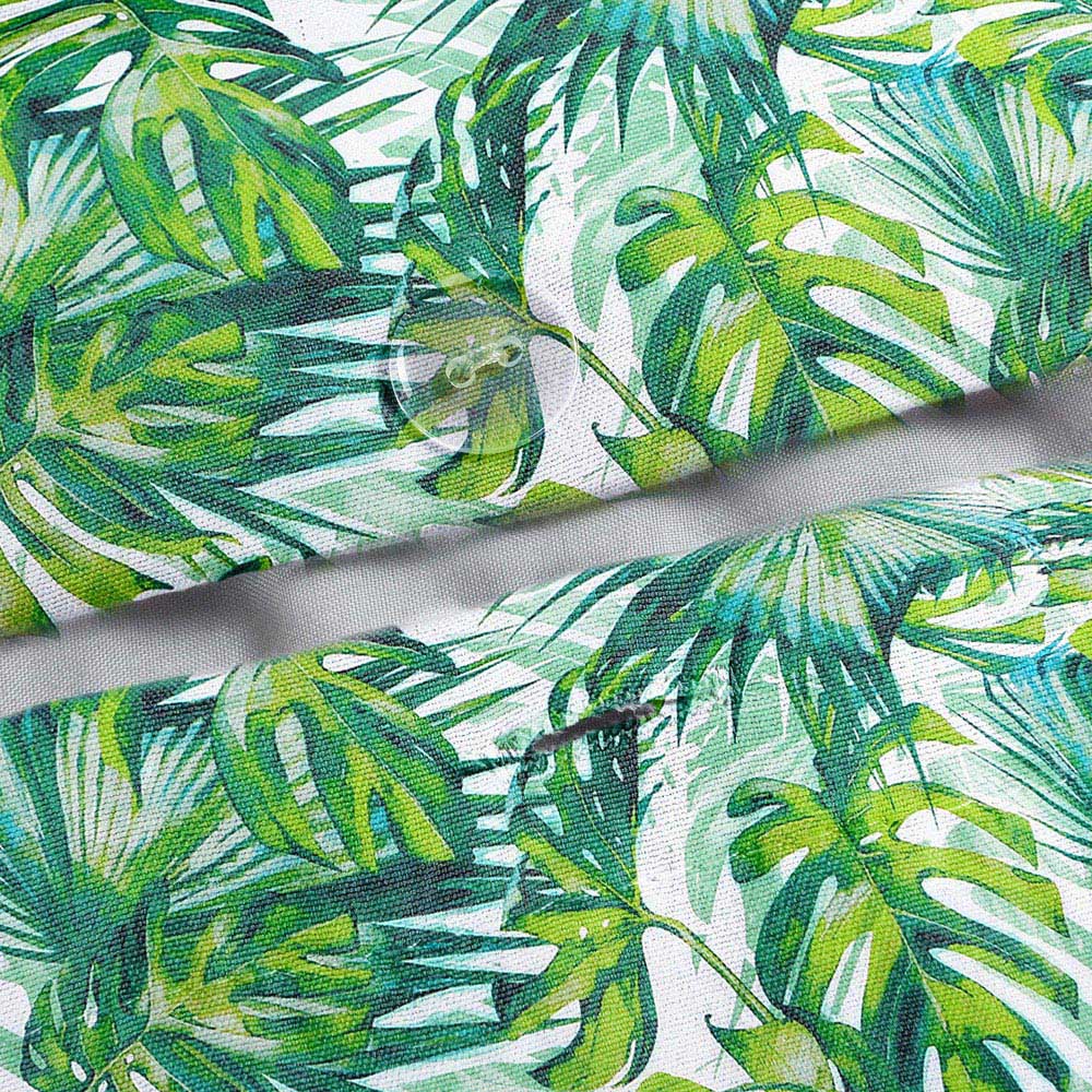 Velosso Single Green Tropical Leaf Duvet Cover Set Image 4