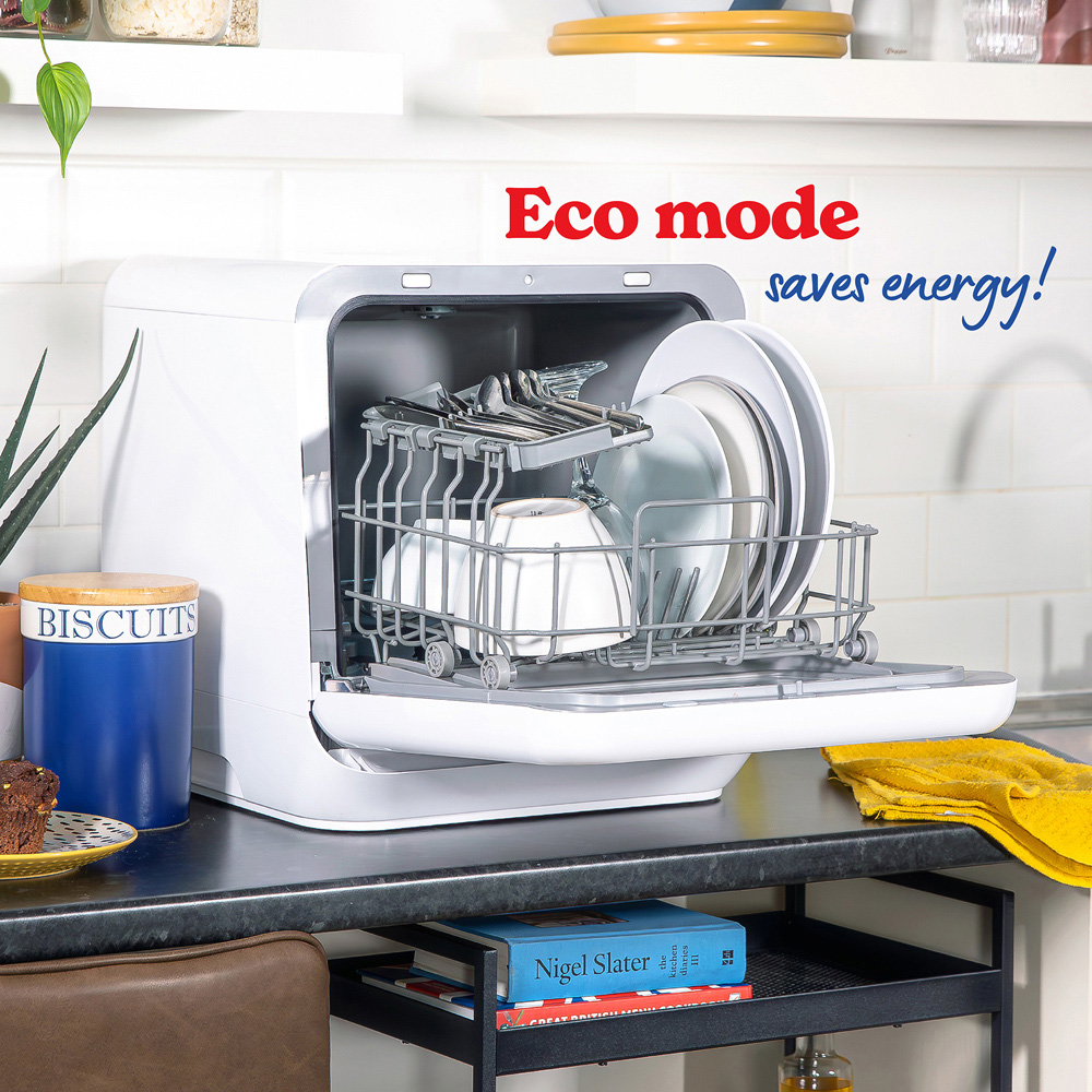 Russell Hobbs RH2TTDW101W White 2 Place Setting Table Top Dishwasher Image 7