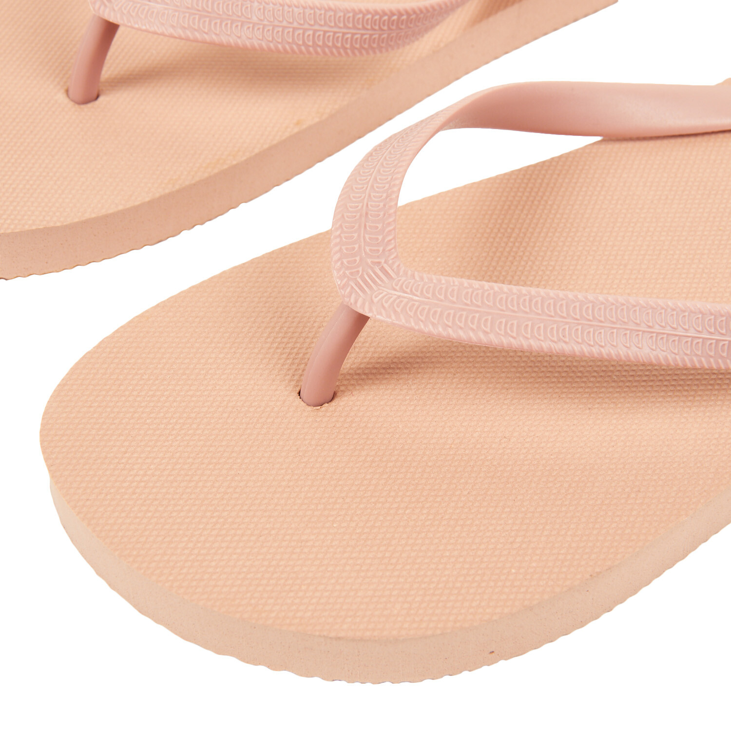 Womens Flip Flops - Black or Cream Image 3