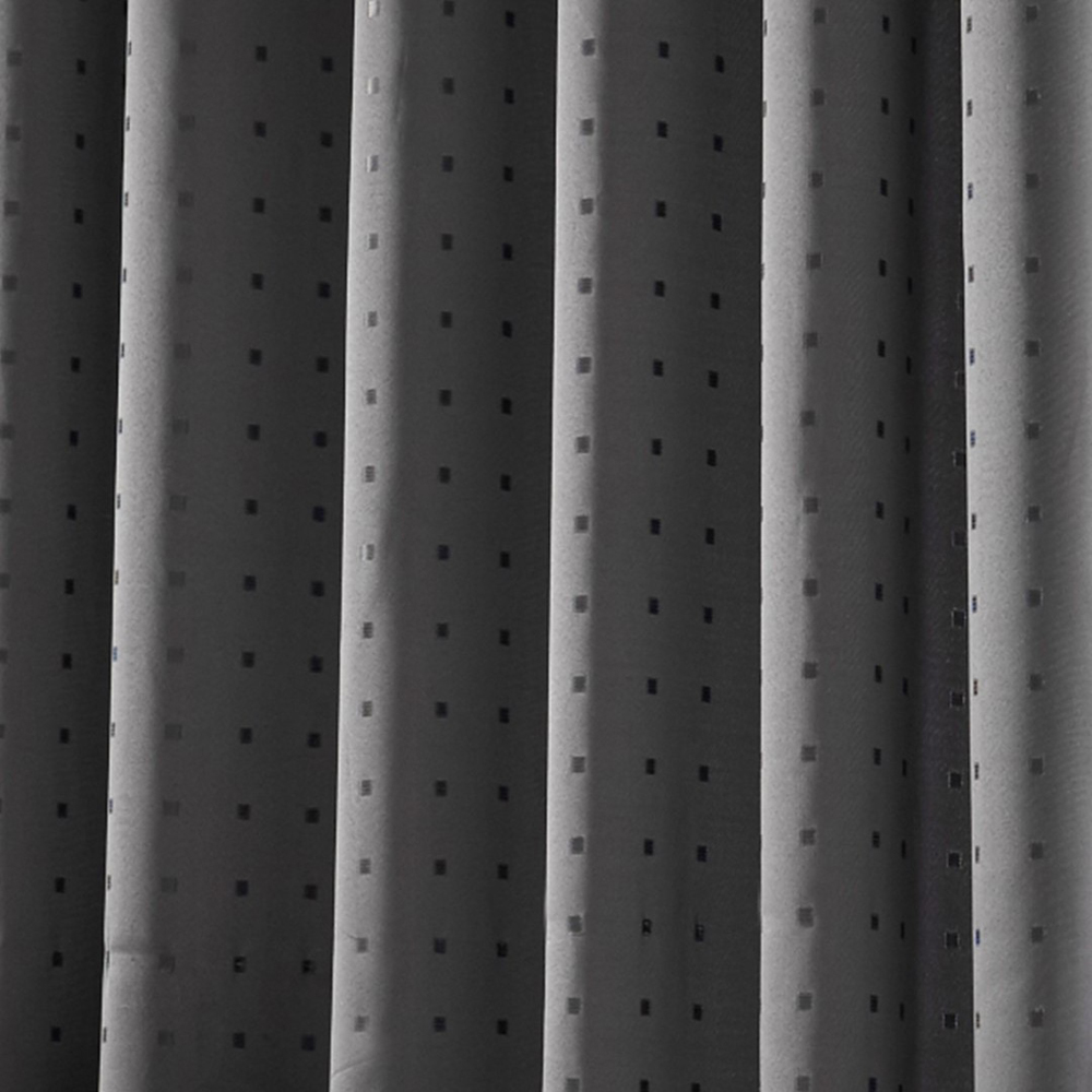 Alan Symonds Madison Charcoal Taped Top Curtains 117 x 137cm Image 3