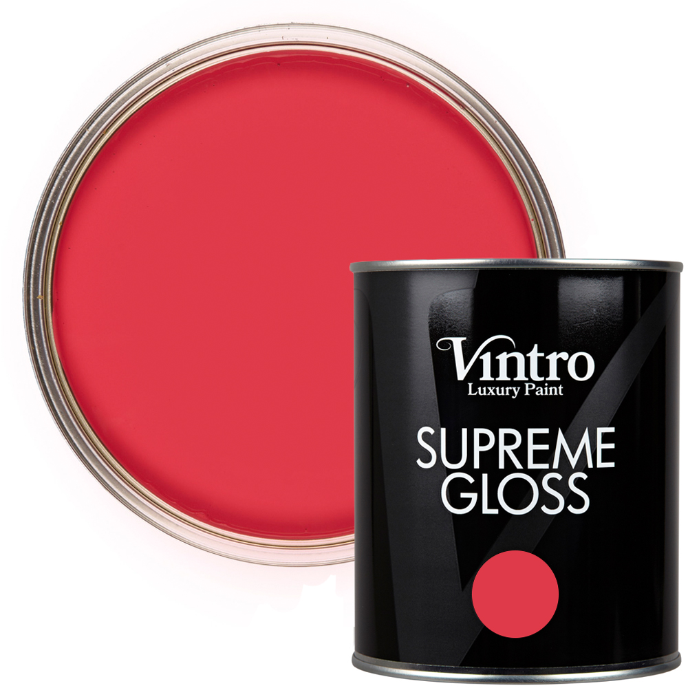 Vintro Paint Walls and Ceilings Poppy Gloss Paint 1L Image 1