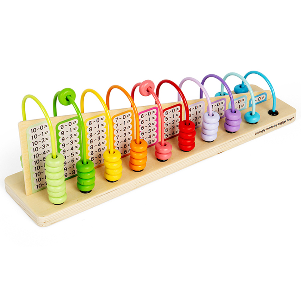 Bigjigs Toys Wooden Rainbow Counting Abacus Image 3