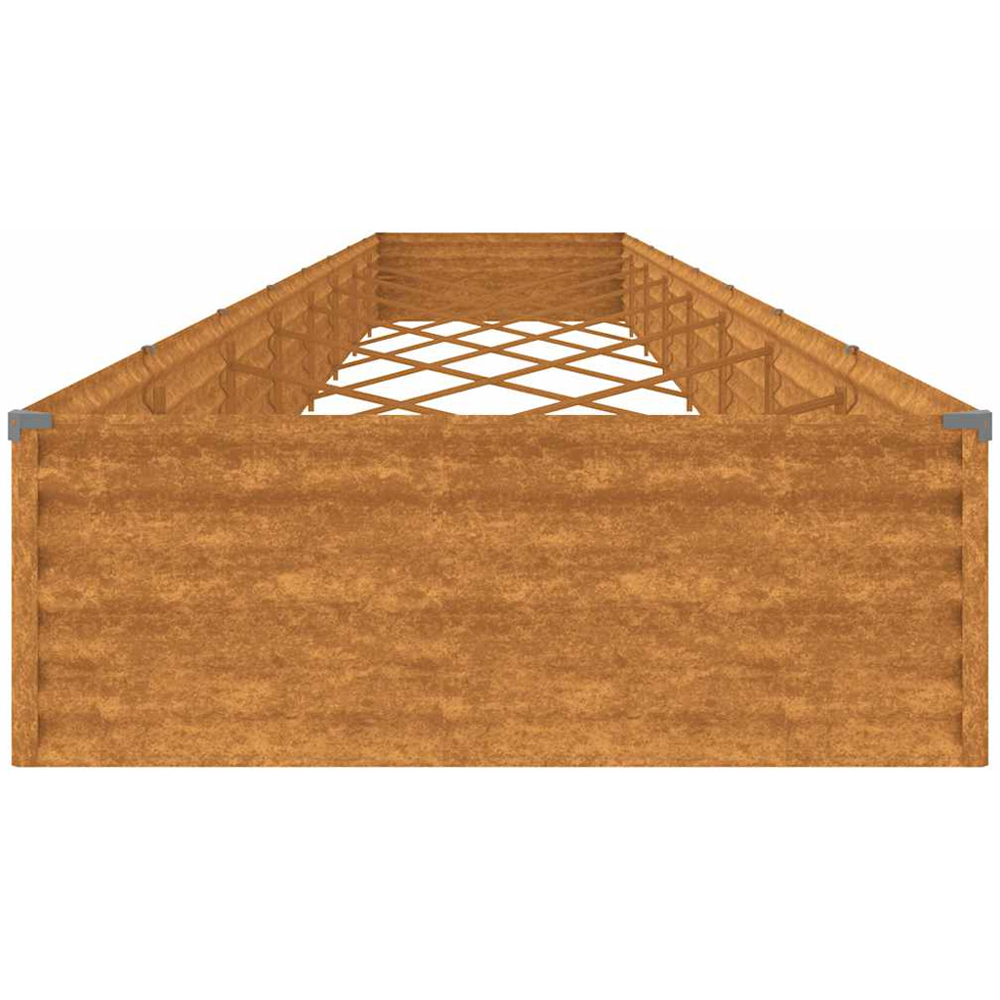 vidaXL Brown Corten Steel Raised Garden Bed 770 x 100 x 36cm Image 3